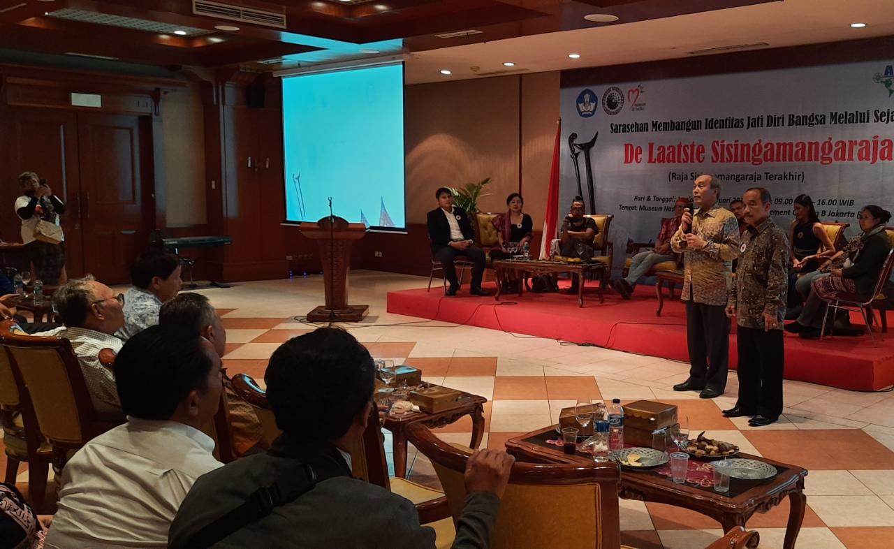 Suasana Sarasehan Membangun Identitas Jati Diri Bangsa Melalui Sejarah: Delaatste Sisingamangaraja (Sisingamangaraja Terakhir), di Jakarta, 