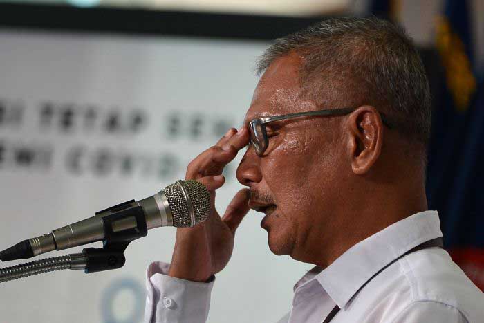 Juru bicara pemerintah untuk penanganan covid-19 Achmad Yurianto