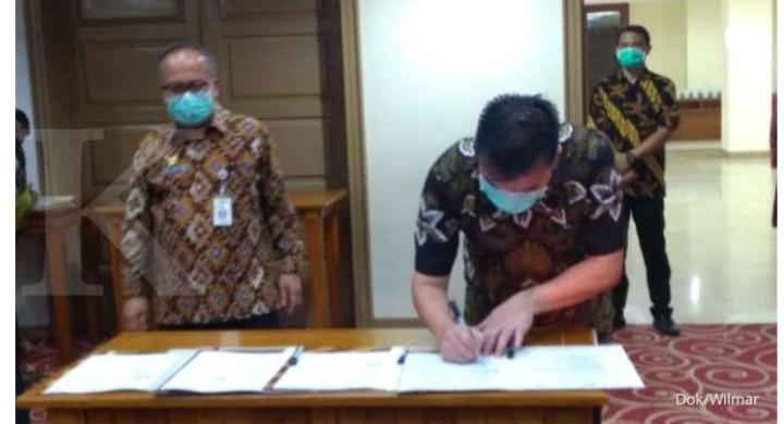 Penandatanganan kesepakatan bersama suplier dan produsen pangan tentang ketersediaan, stabilisasi pasokan, dan harga pangan di Jakarta.