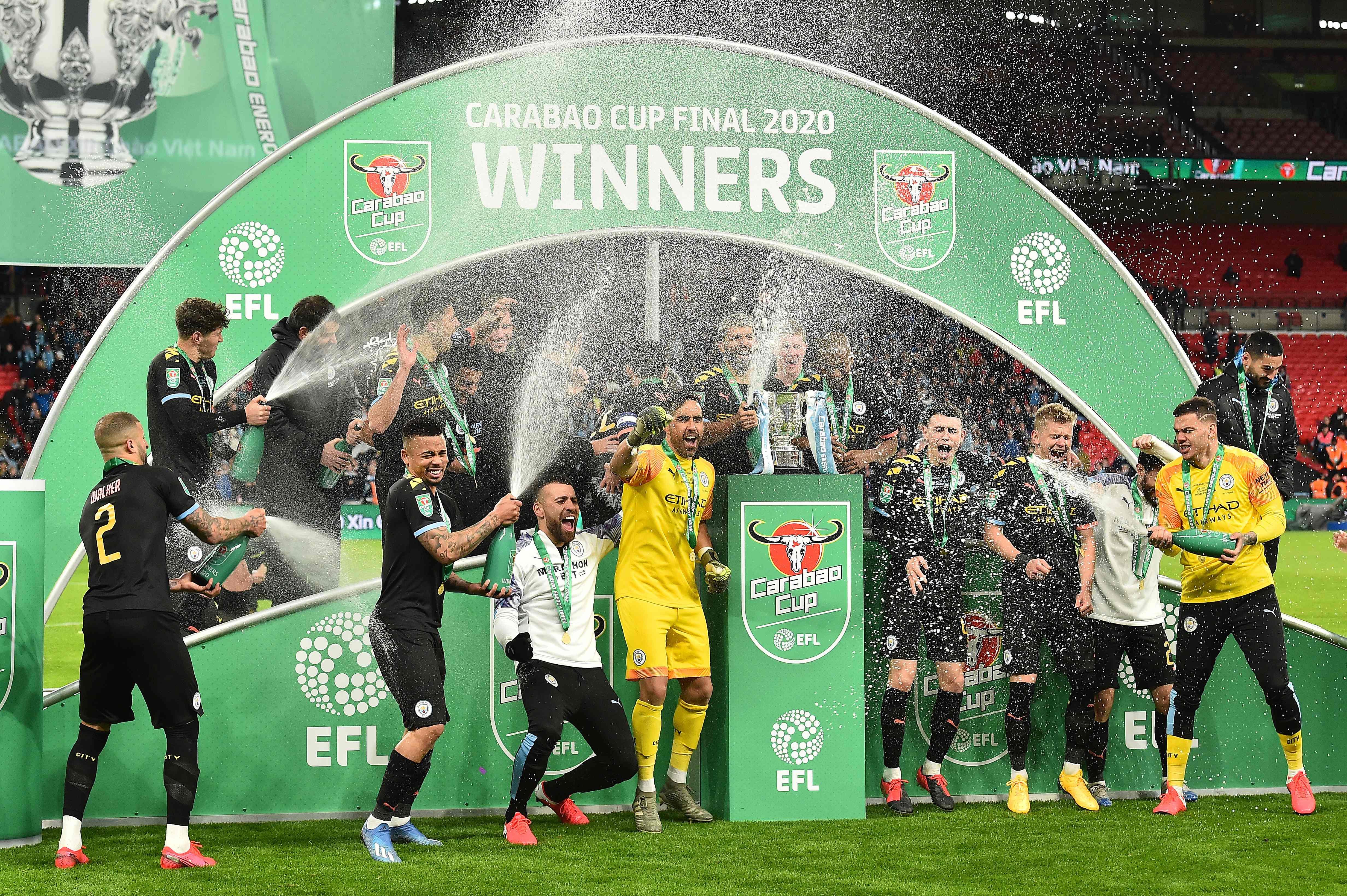 Manchester City menjuarai Carabao Cup 2020 setelah mengalahkan Aston Villa 2-1