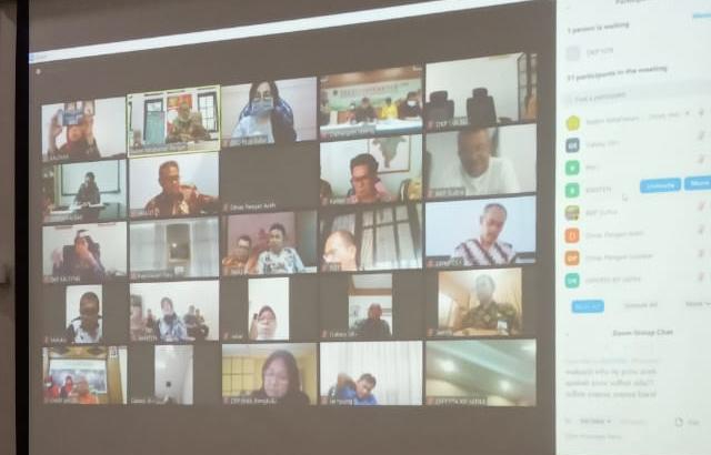 Ilustrasi teleconference.