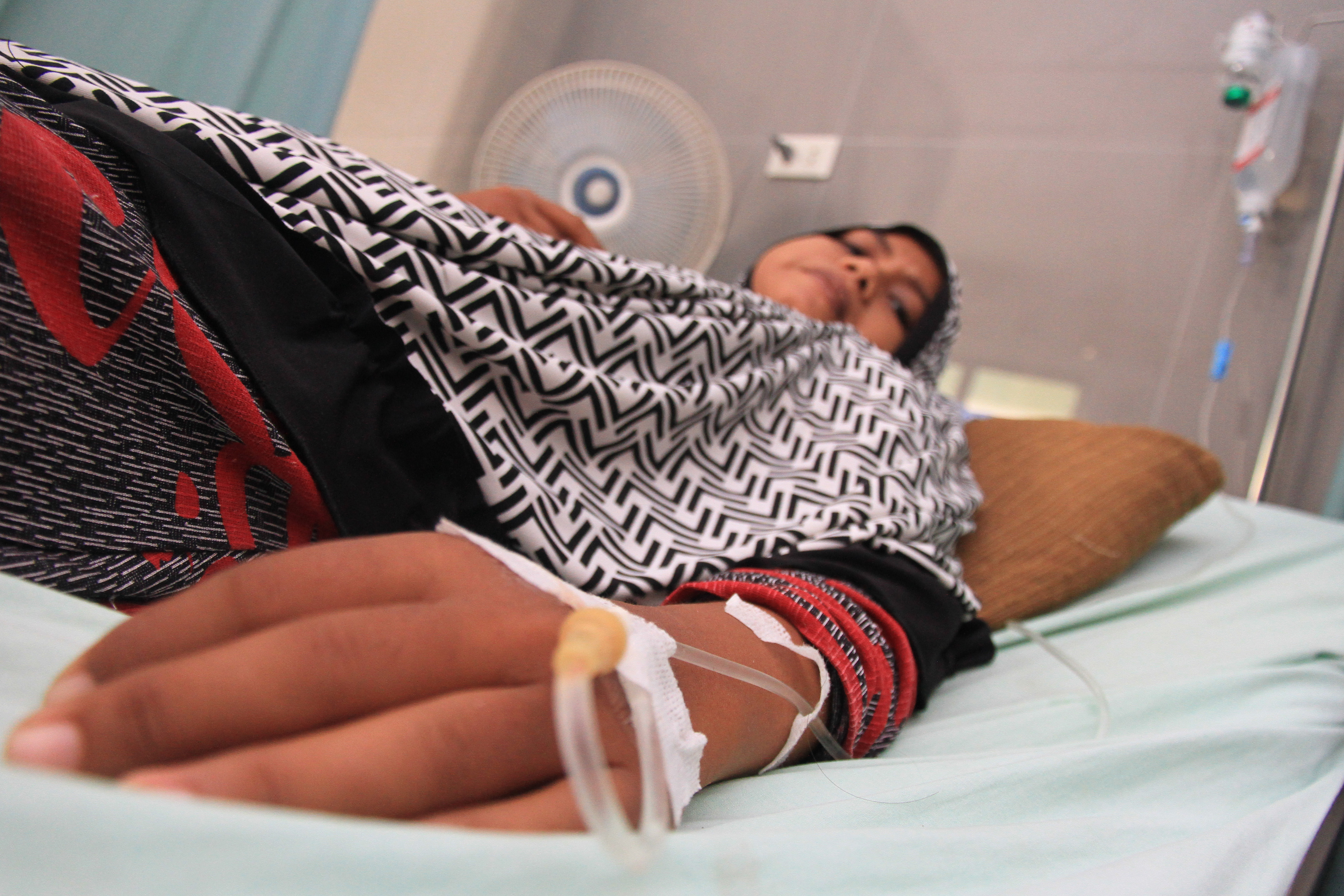 Pasien DBD tengah menjalani perawatan di rumah sakit.