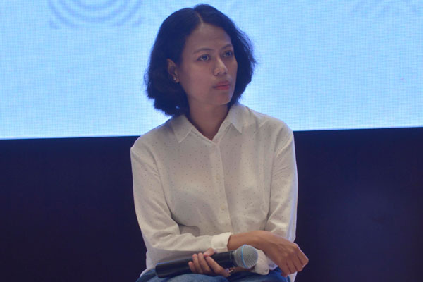  Penerima apresiasi SATU Indonesia Awards 2019 Bidang Lingkungan Maya Stolastika Boleng saat kick off SATU Indonesia Awards 2020, 