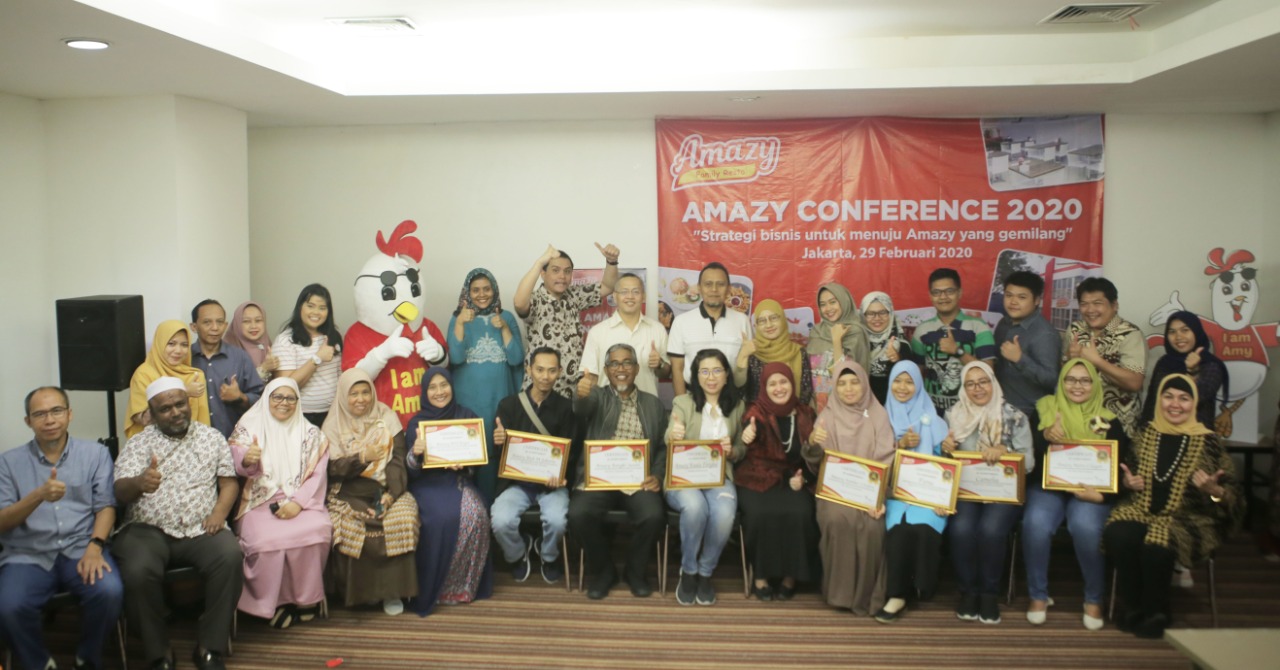 Acara Amazy Conference 2020 menjadi ajang pertemuan para franchisee. 