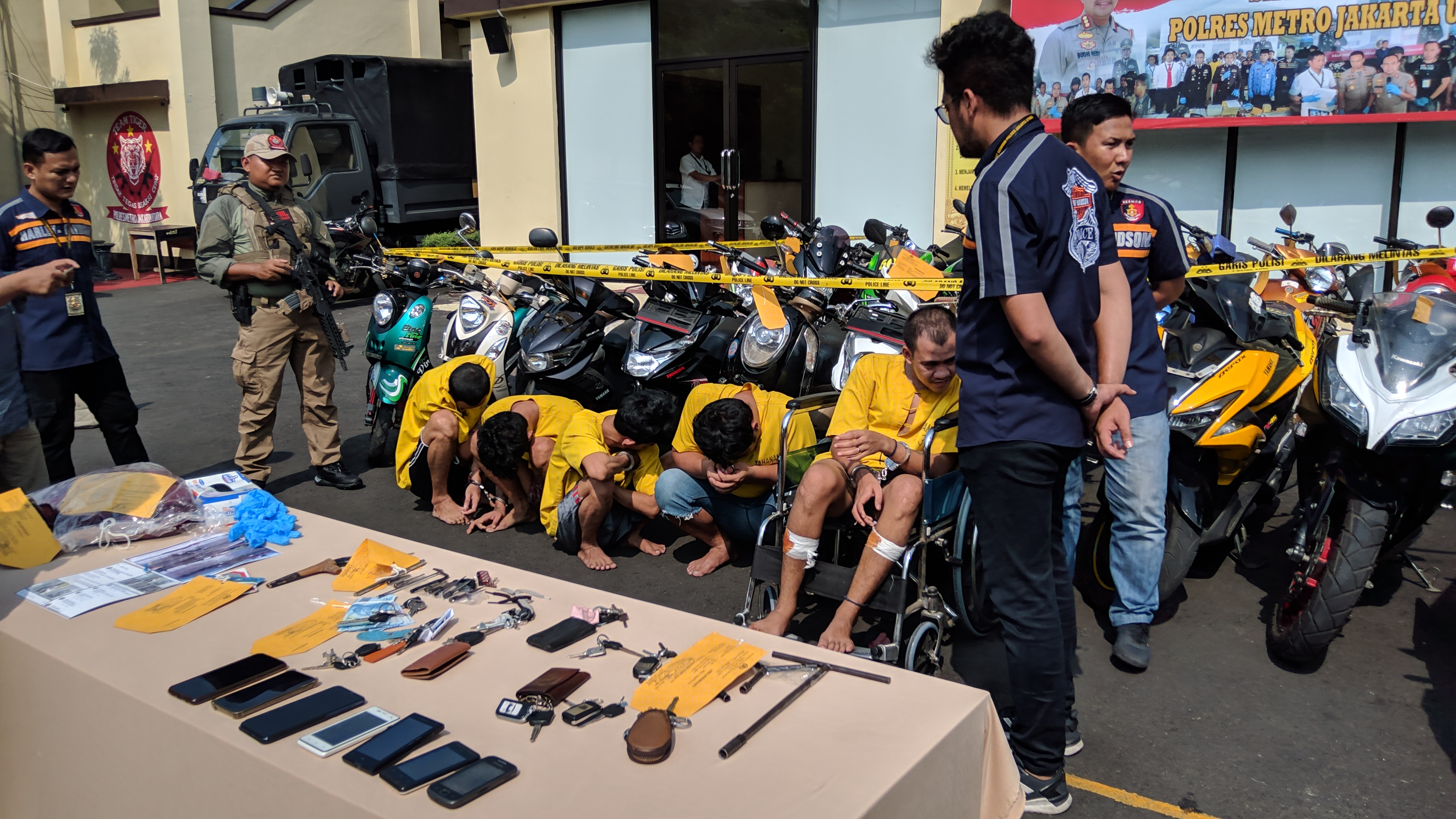 Polisi bongkar sindikat curanmor di Jakarta Utara