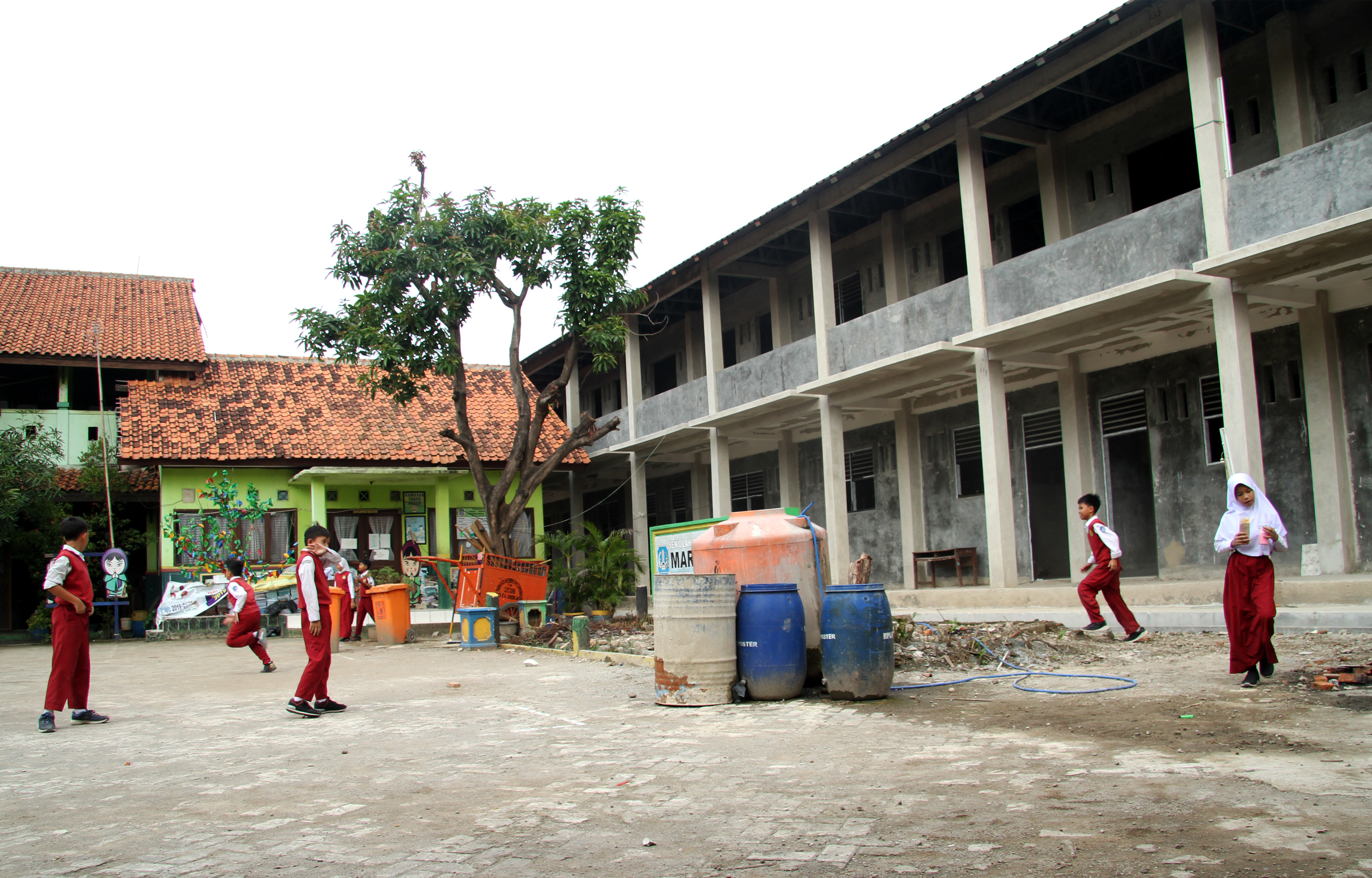 Ilustrasi sekolah di Bekasi, Jawa Barat. 
