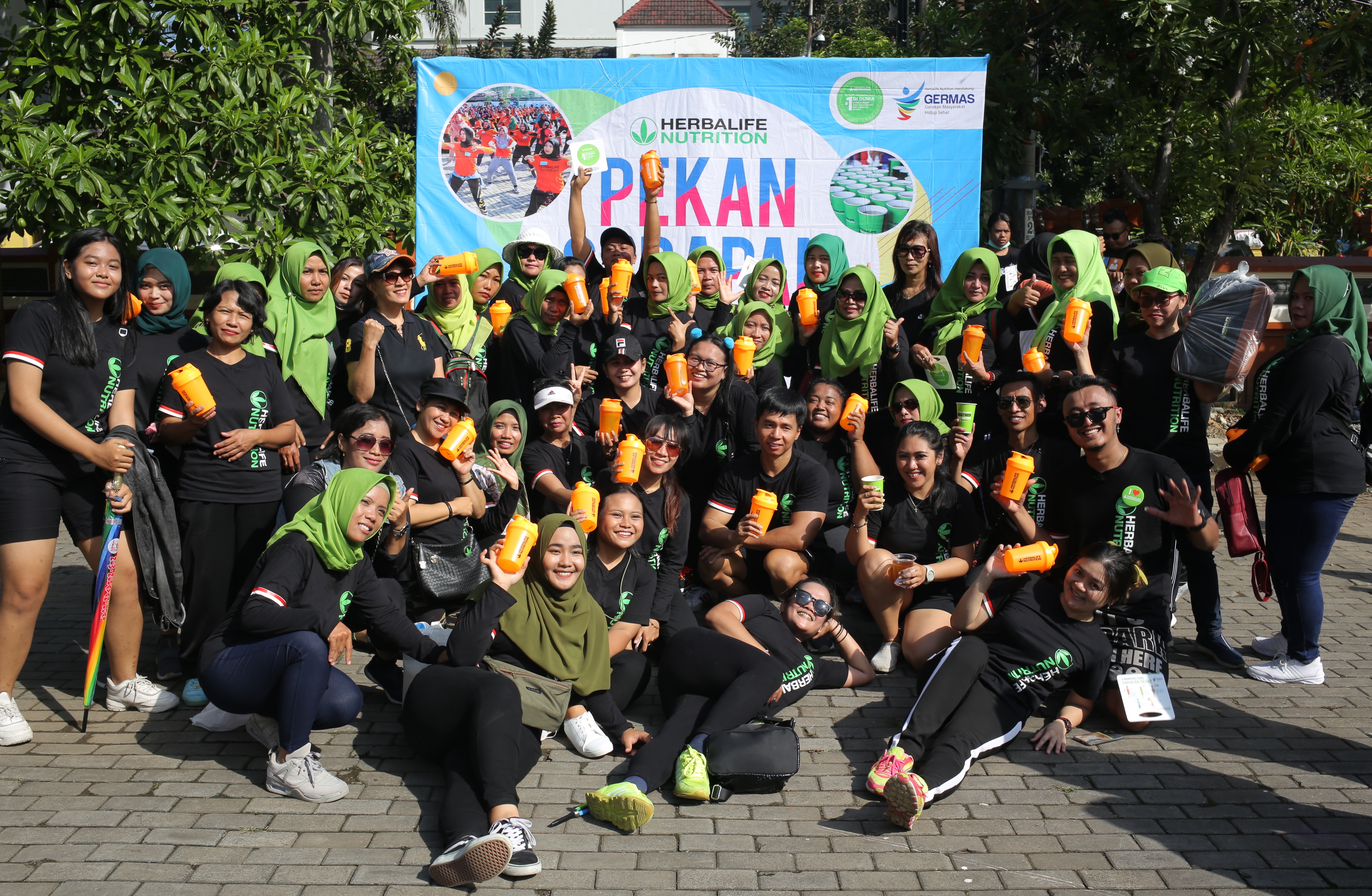 Sebanyak 2.500 peserta Ikuti Pekan Sarapan Nasiobal 2020 di Taman Krida Budaya Jawa Timur, Malang. 