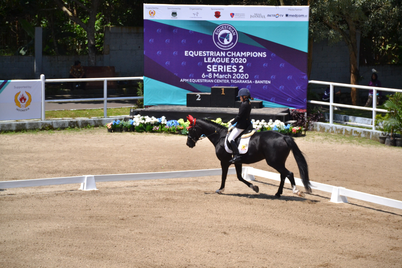 Suasana pertandingan Equestrian Championship League Seri 2