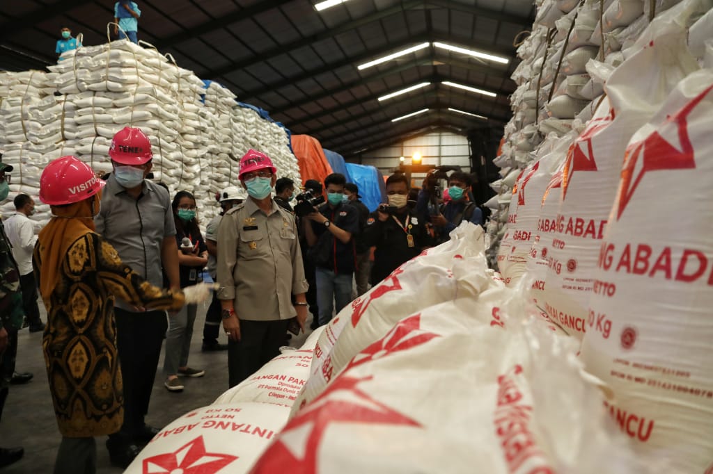 Mentan Syahrul Yasin Limpo (ketiga dari kiri).