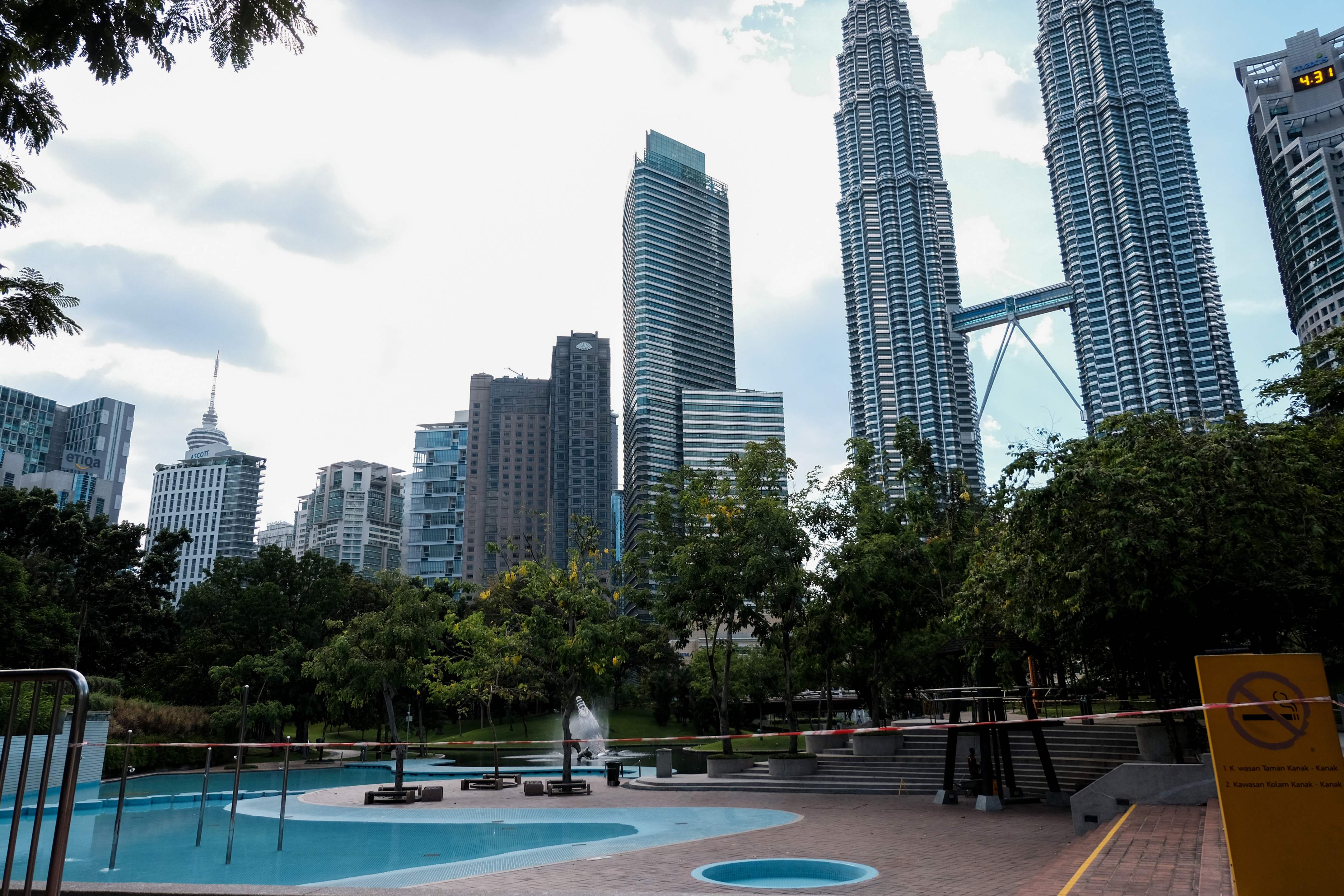 Suasana Kuala Lumpur saat korona