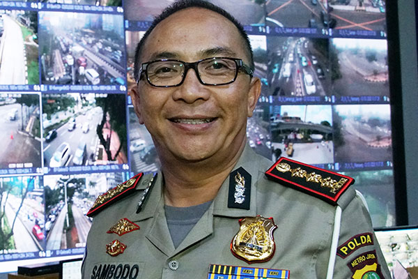 Direktur Lalu Lintas Polda Metro Jaya Kombes Sambodo Purnomo Yogo 