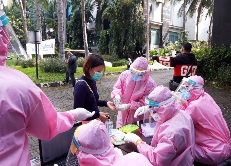 Homecare24 menggelar Program Kemanusiaan 100 Ribu Rapid Test Gratis di The Media Hotel, Jakarta Pusat, Rabu dan Kamis, 29 dan 30 April 2020.