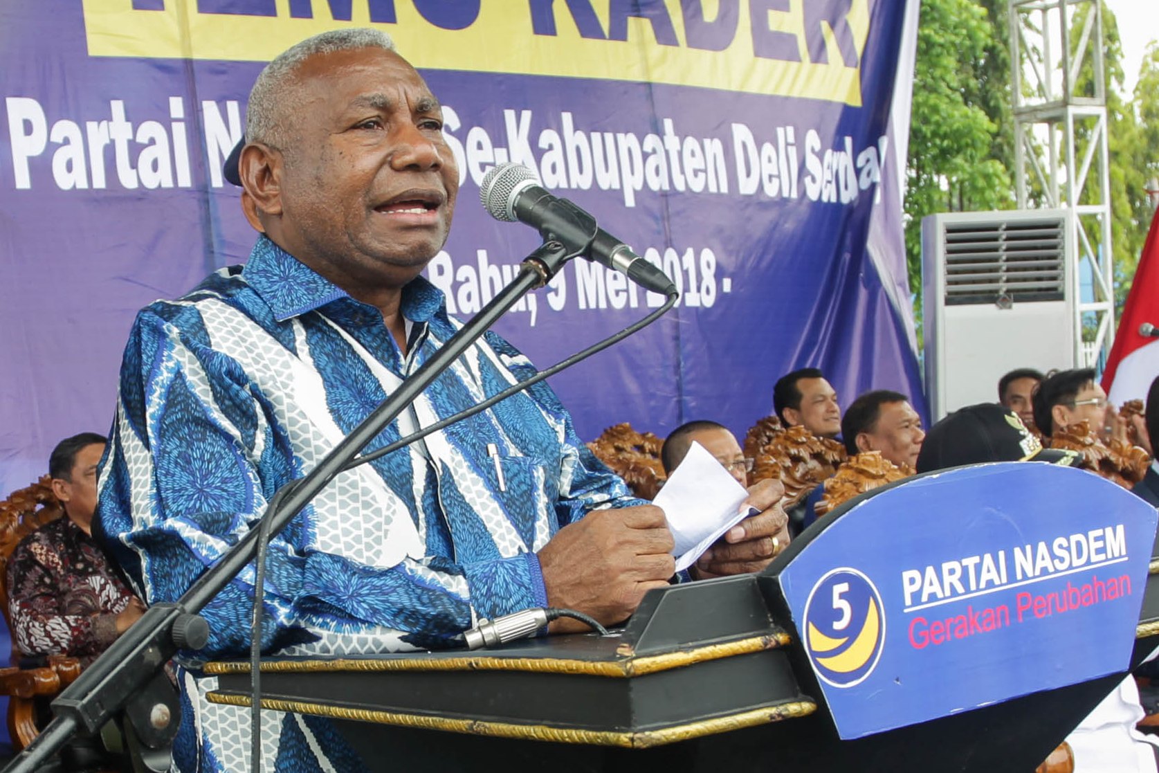 Ketua DPW Partai NasDem Papua Barat Dominggus Mandacan