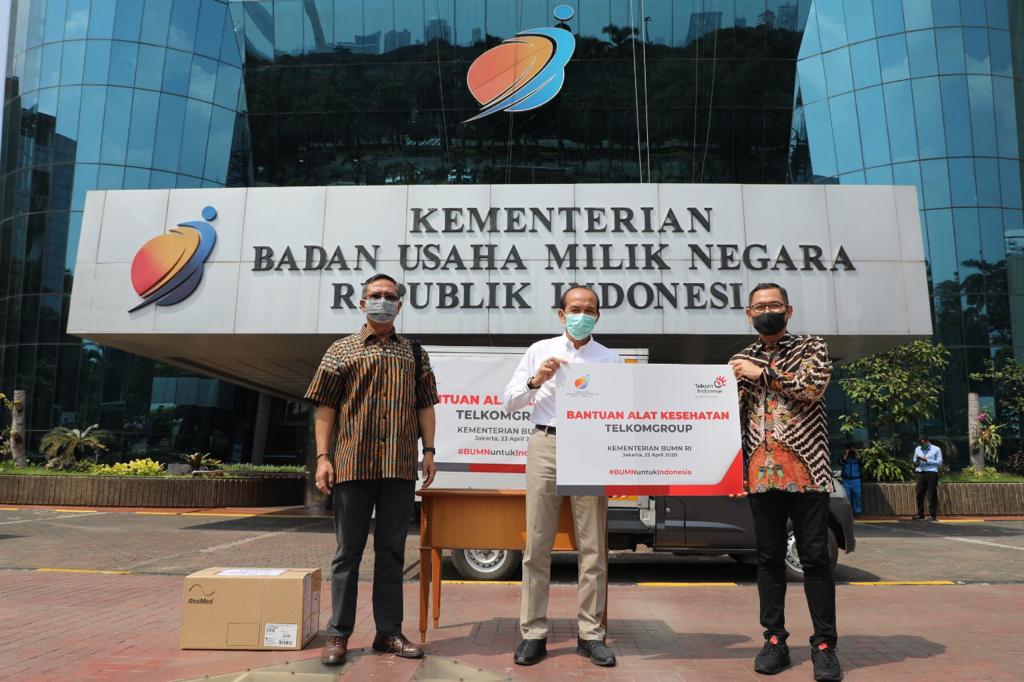 TelkomGroup sumbang 44 ventilator ke Yayasan BUMN Untuk Indonesia.
