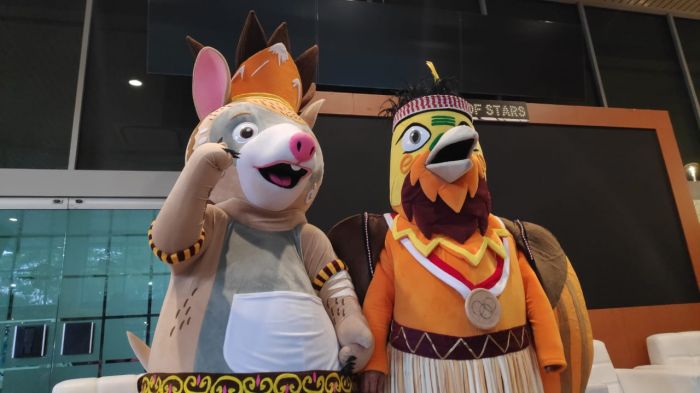 Drawa dan Kangpho yang jadi maskot PON 2020.