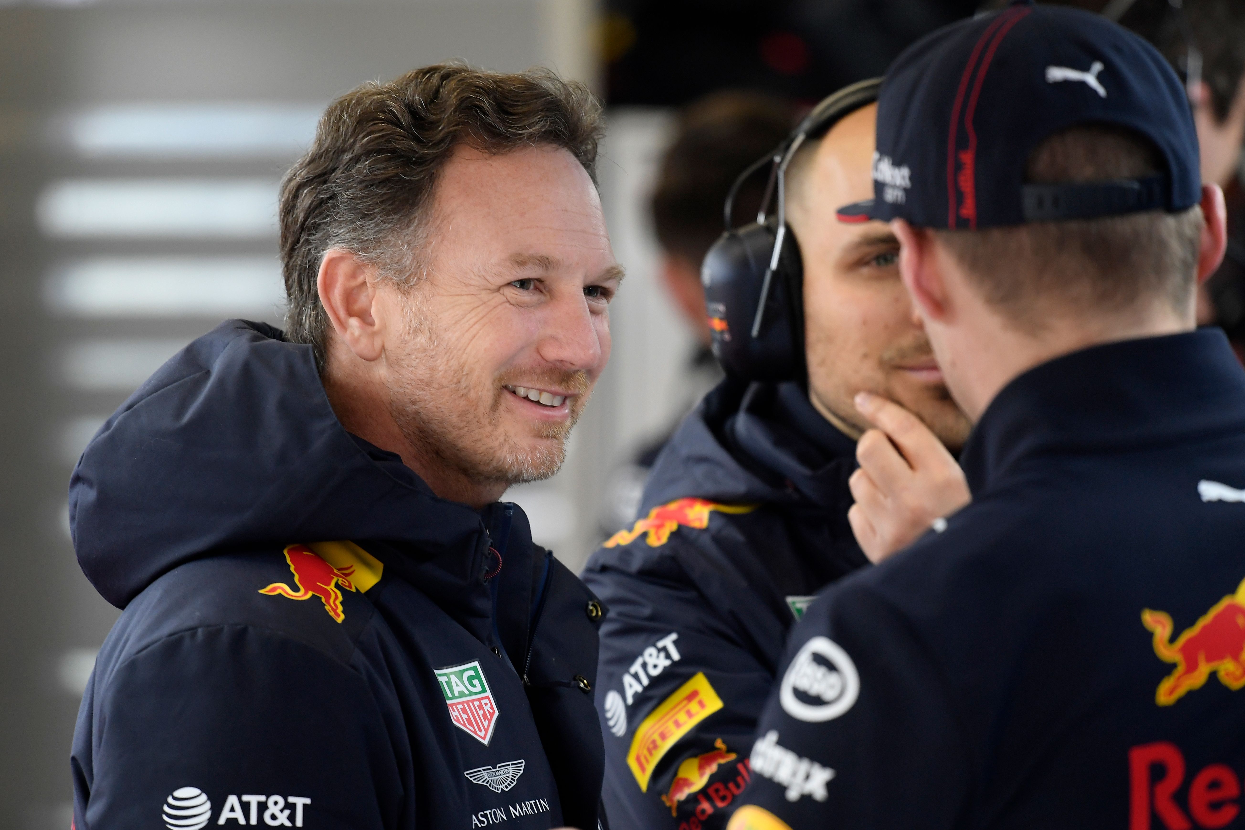 Prinsipal tim Formula 1 Red Bull Christian Horner (kiri)