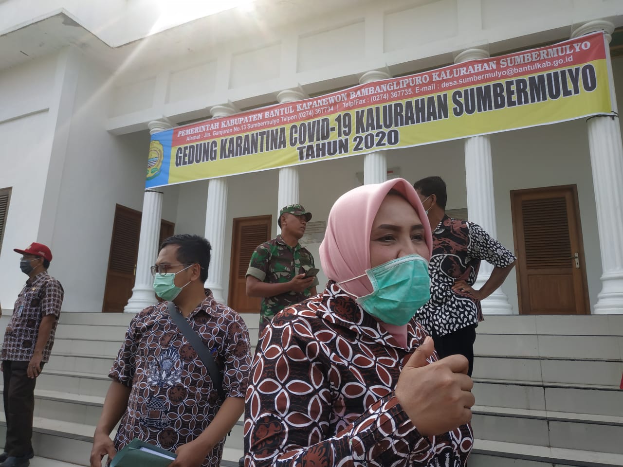 Gedung Saemaul yang biasa digunakan untuk aktivitas BUMDes kemudian digunakan untuk tempat karantina mulia Kamis (2/4/2020).