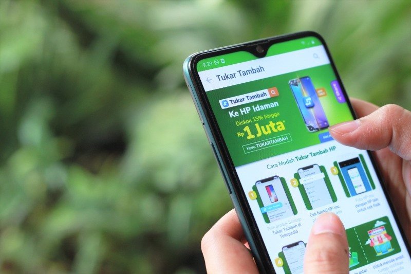 Fitur Tukar Tambah Tokopedia.