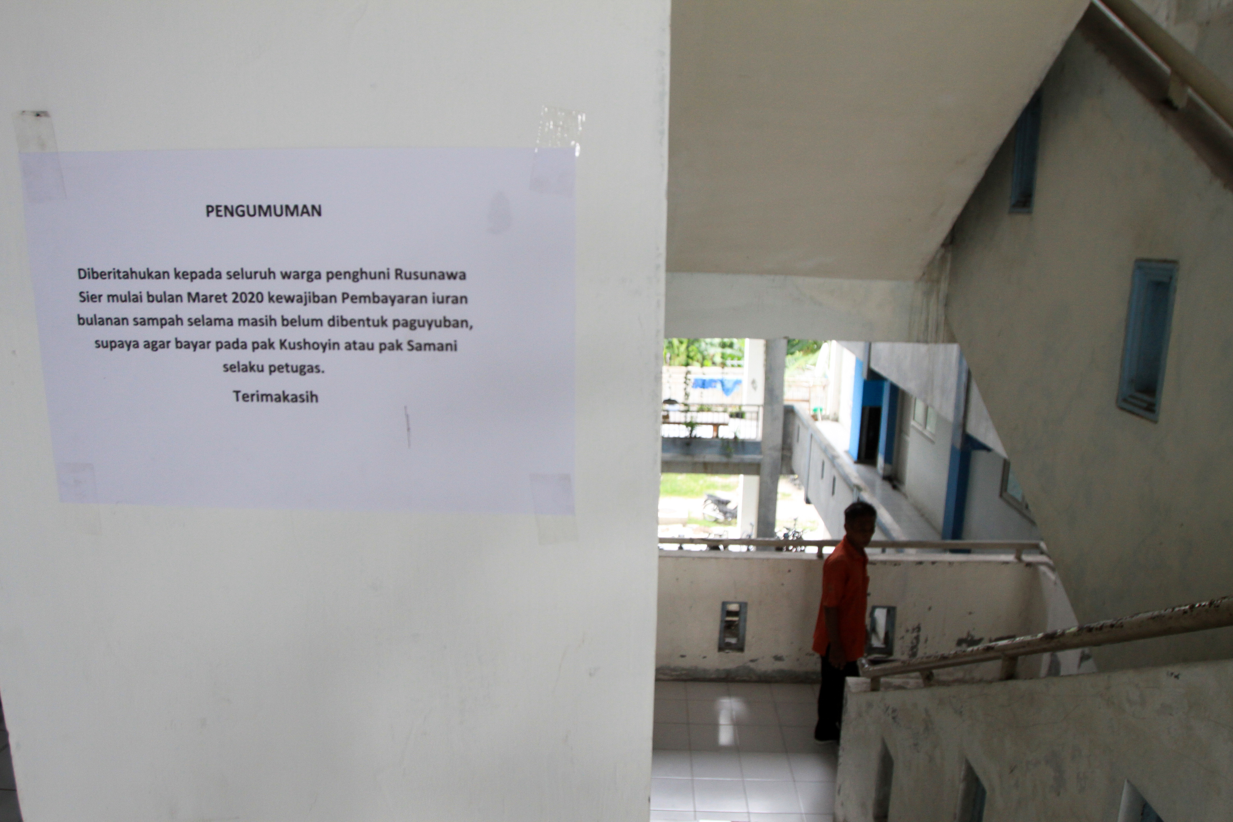 Pengumuman Pemerintah Provinsi Jatim menggratiskan biaya sewa bagi penghuni rumah susun sewa (rusunawa) milik pemprov.