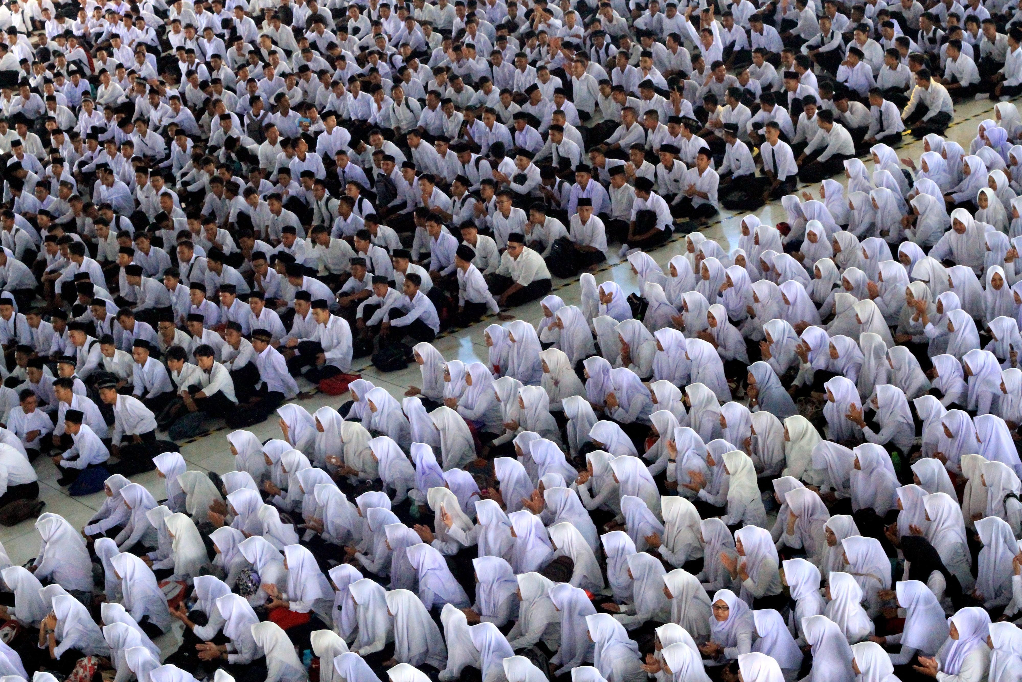 Ribuan mahasiswa baru Universitas Negeri Malikussaleh (Unimal), beberapa waktu lalu.