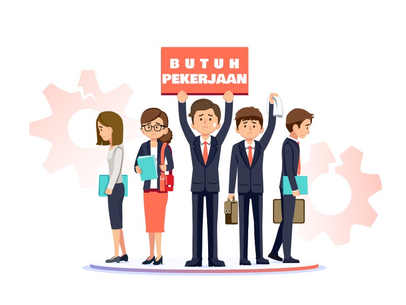 Ilustrasi -- Para Pencari Kerja