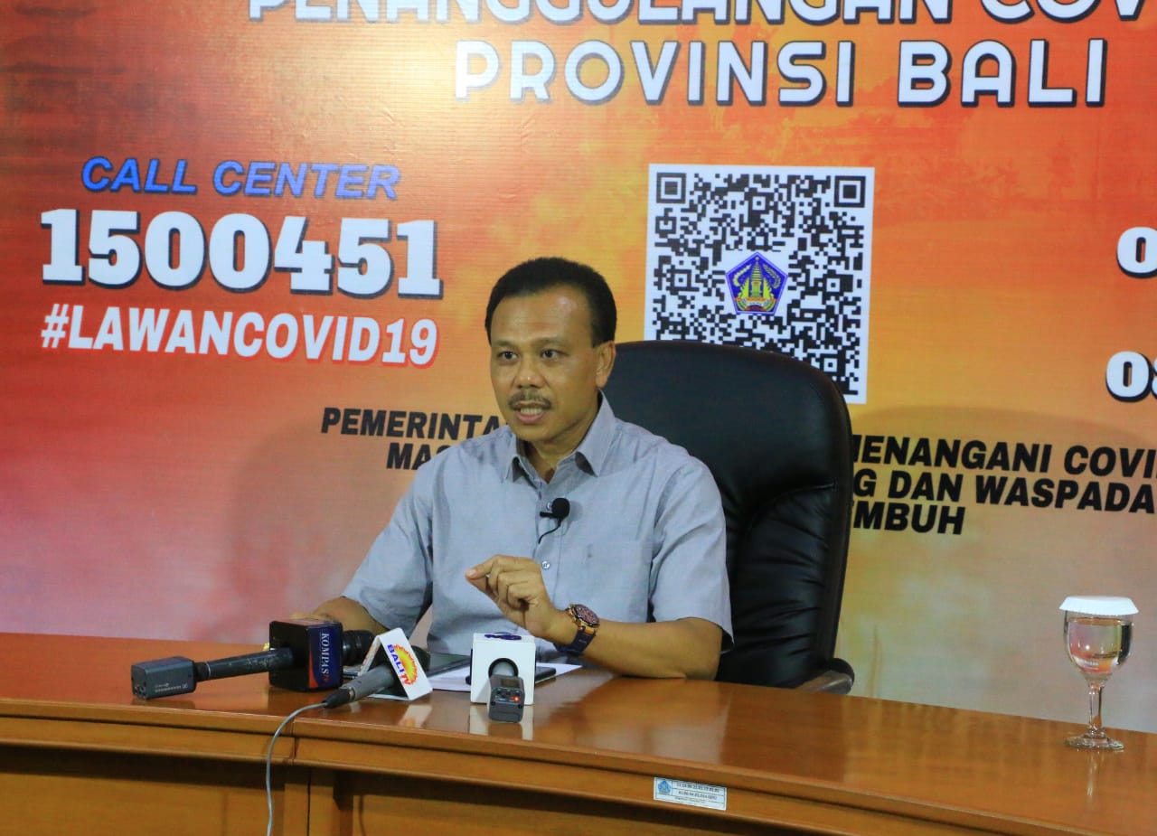 Ketua Satgas Penanggulangan Covid-19 Provinsi Bali Dewa Made Indra 