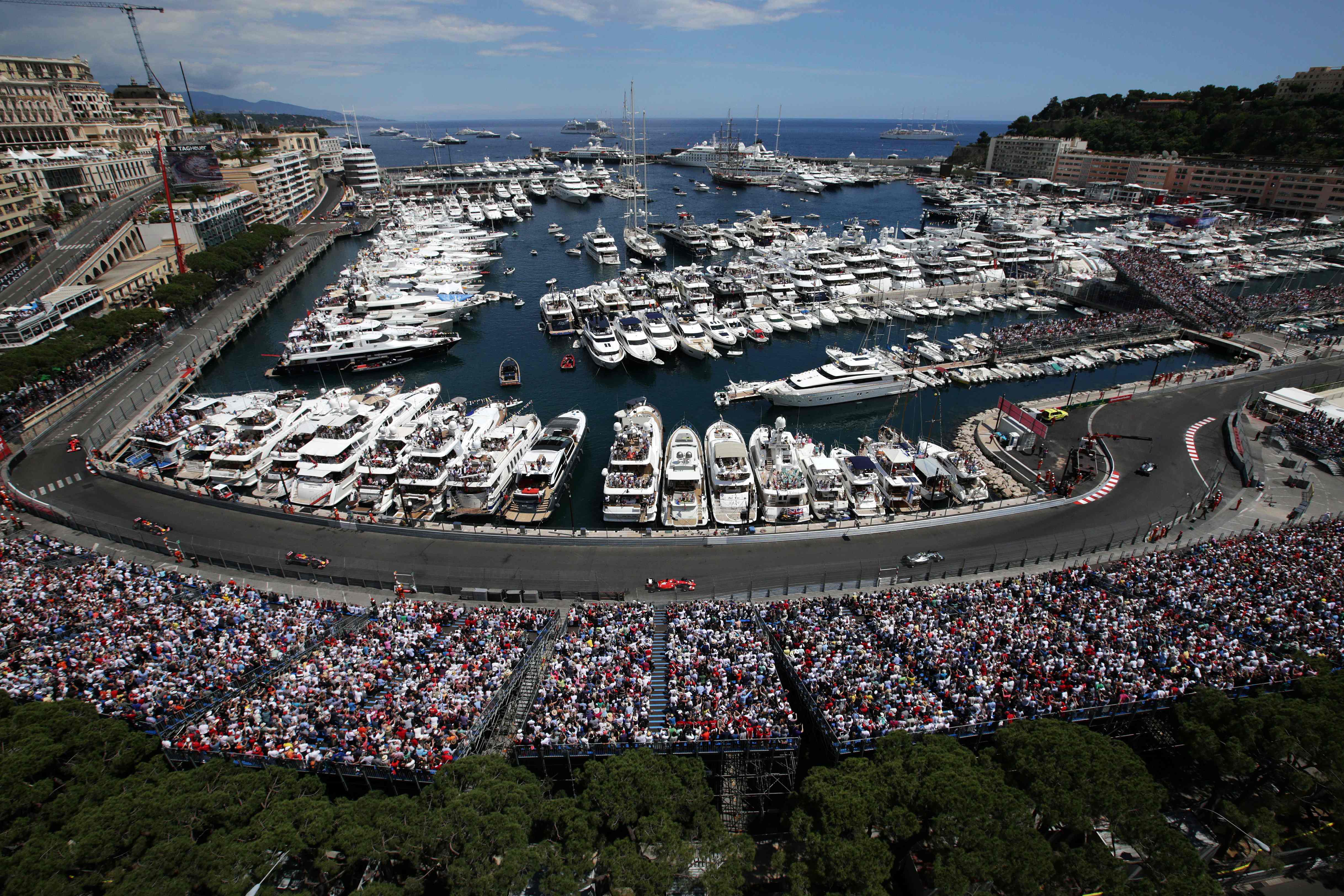 Aksi para pembalap Formula 1 di GP Monaco
