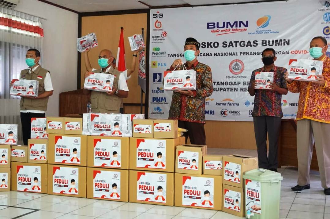 Semen Gresik Bantu Rp1,5 Miliar untuk Covid-19.