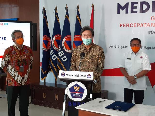 Penyeranhan bantuan dari pemerintah Korsel untuk Indonesia bagi penanangan wabah covid-19.