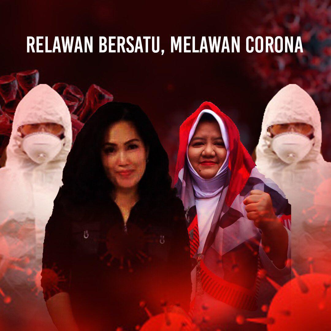 Relawan bersatu melawan corona virus.