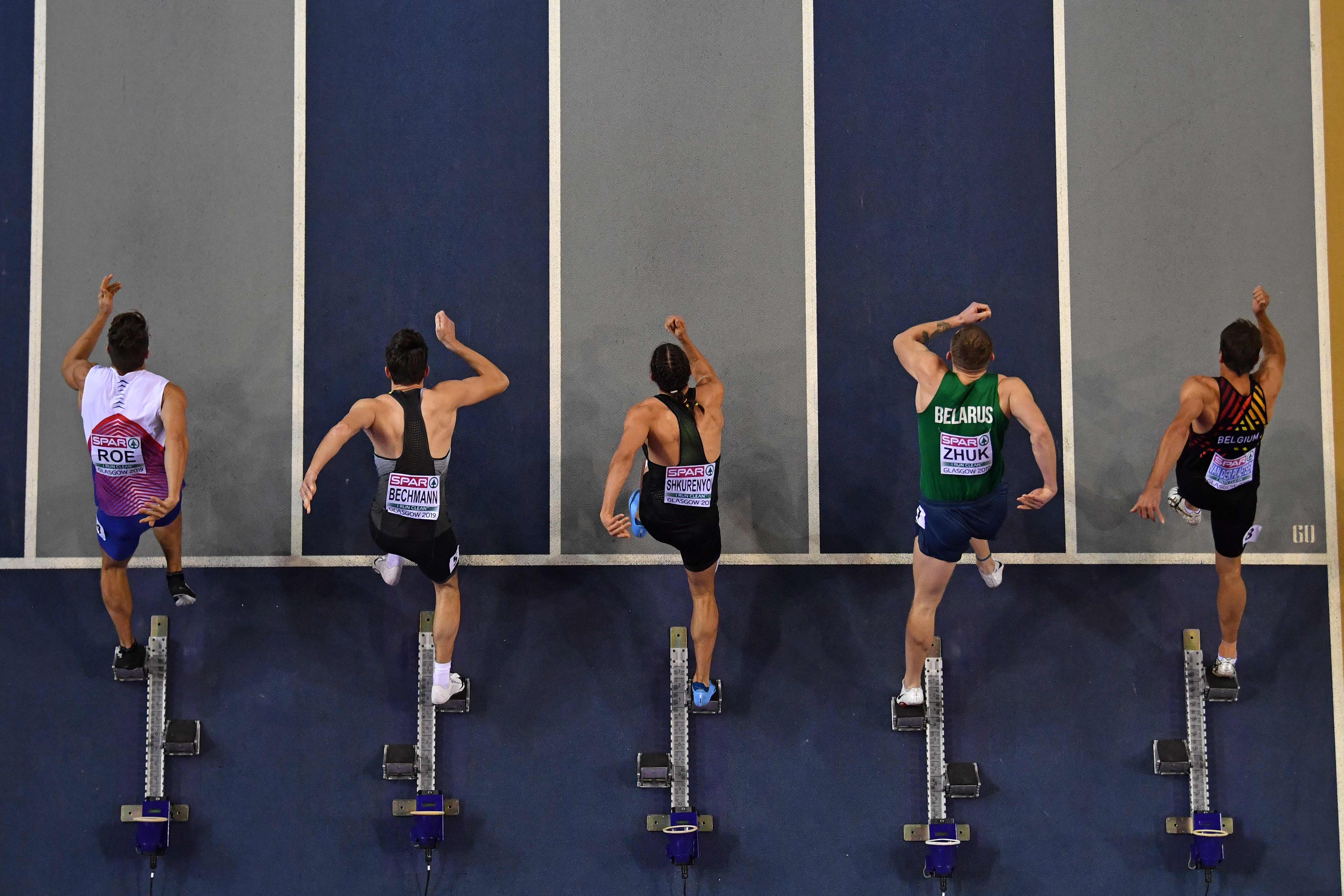 Aksi para atlet dalam Kejuaraan Atletik Eropa 2019.