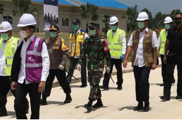  Tinjauan Bapak Presiden Joko Widodo ke Rumah Sakit Khusus Covid-19 di Galang.