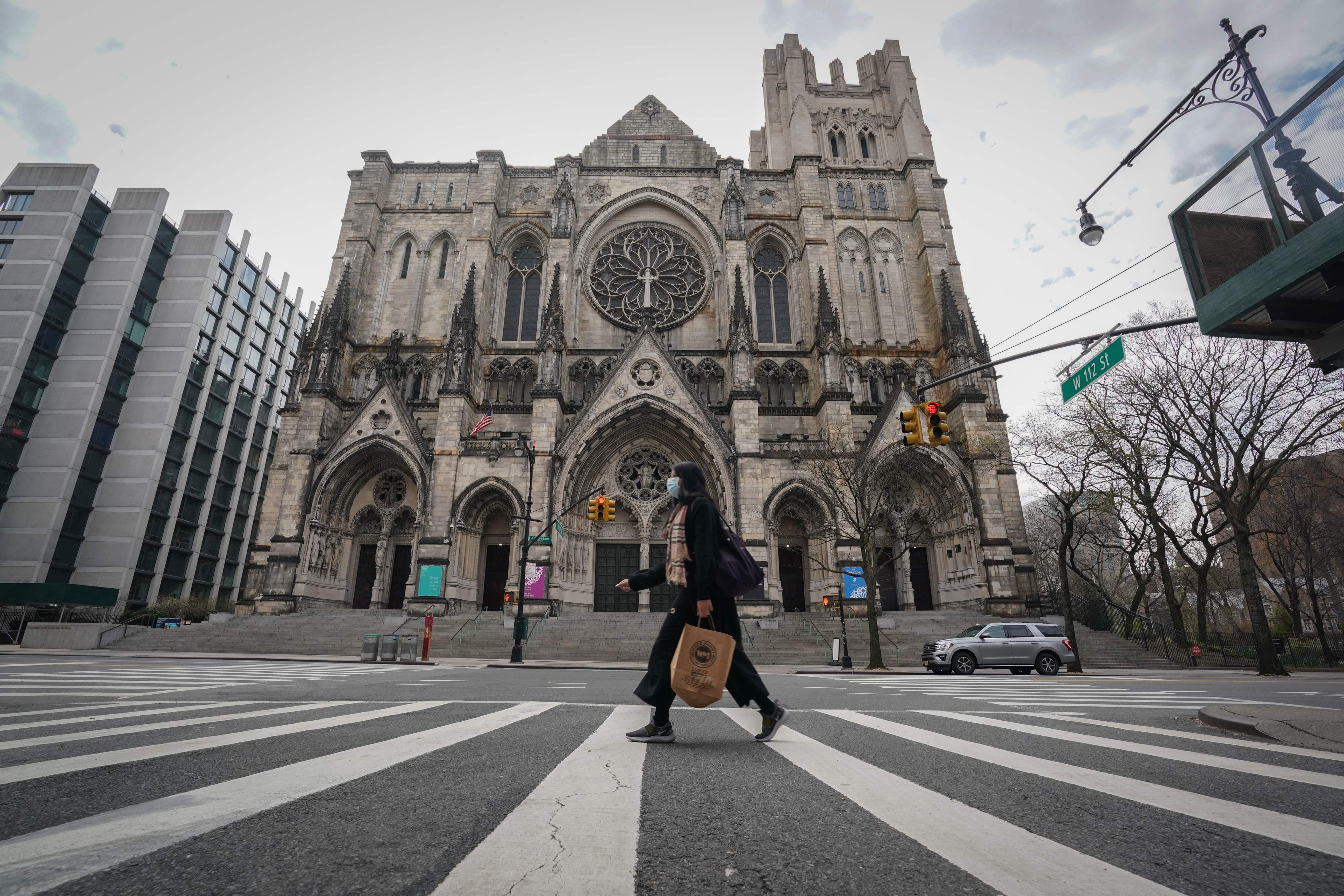 Gereja Katedral St John the Divine di New York, Amerika Serikat akan dijadikan sebagai rumah sakit lapangan.