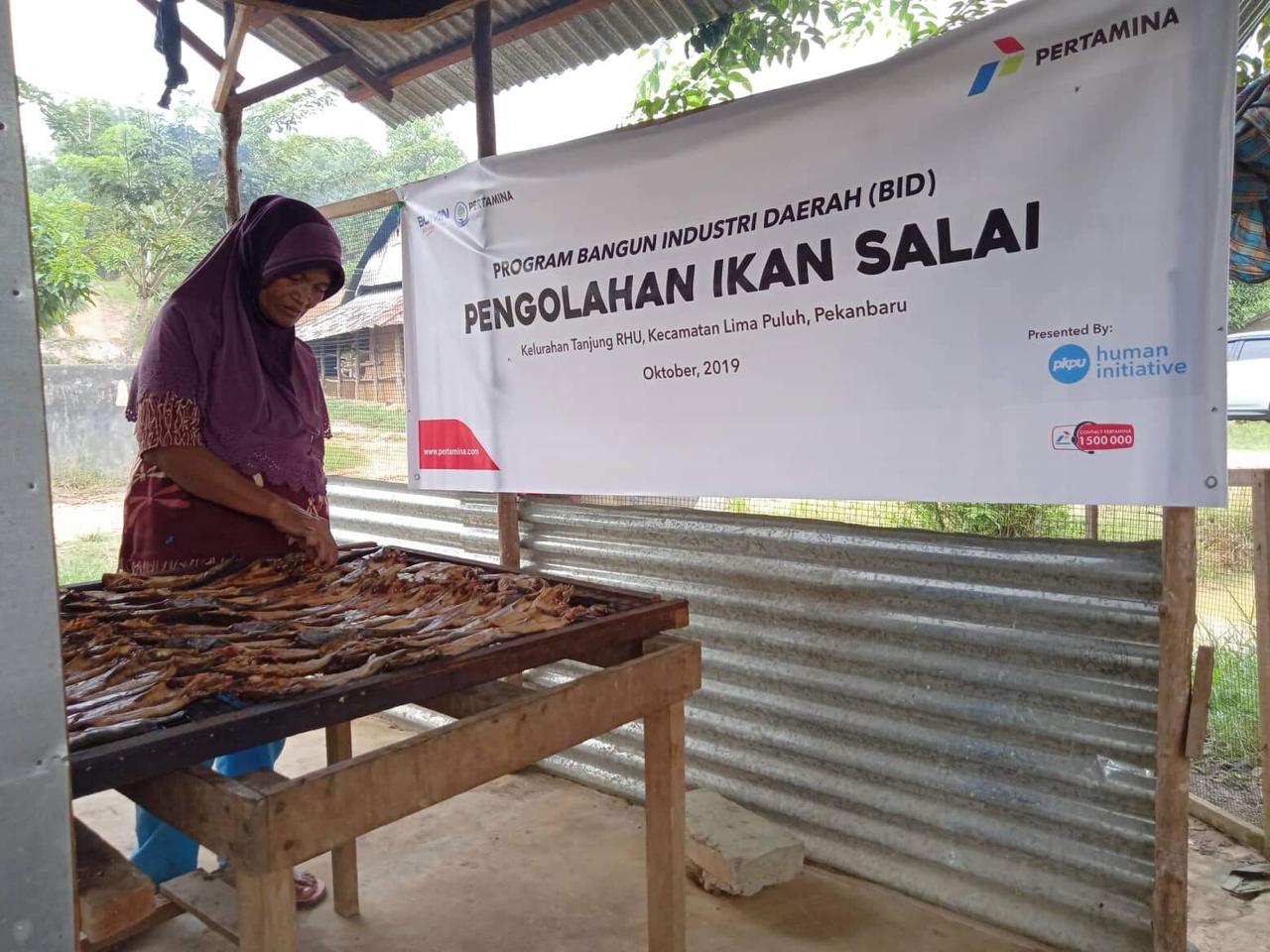 Salah satu program pemberdayaan ekonomi masyarakat oleh Pertamina di Pekanbaru, Riau. (Antara/HO/Pertamina)