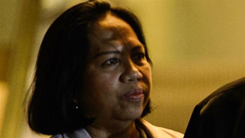 Duta Besar Filipina untuk Libanon, Bernardita Catalla. 