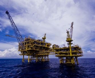 Ladang gas lepas pantai.