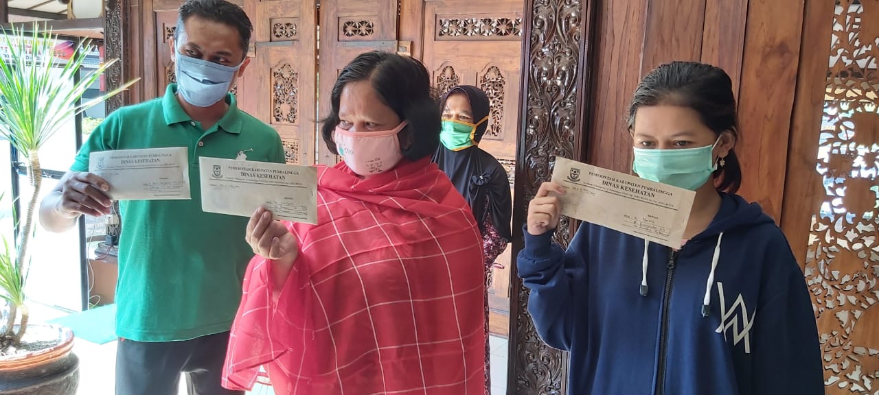 Tiga pasien warga Purbalingga, Jawa Tengah telah dinyatakan sembuh dari covid-19 dan diizinkan pulang ke rumah.