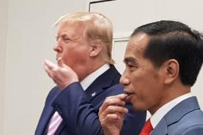 Presiden Joko Widodo dan Presiden Amerika Serikat (AS) Donald Trump, beberapa waktu lalu. 