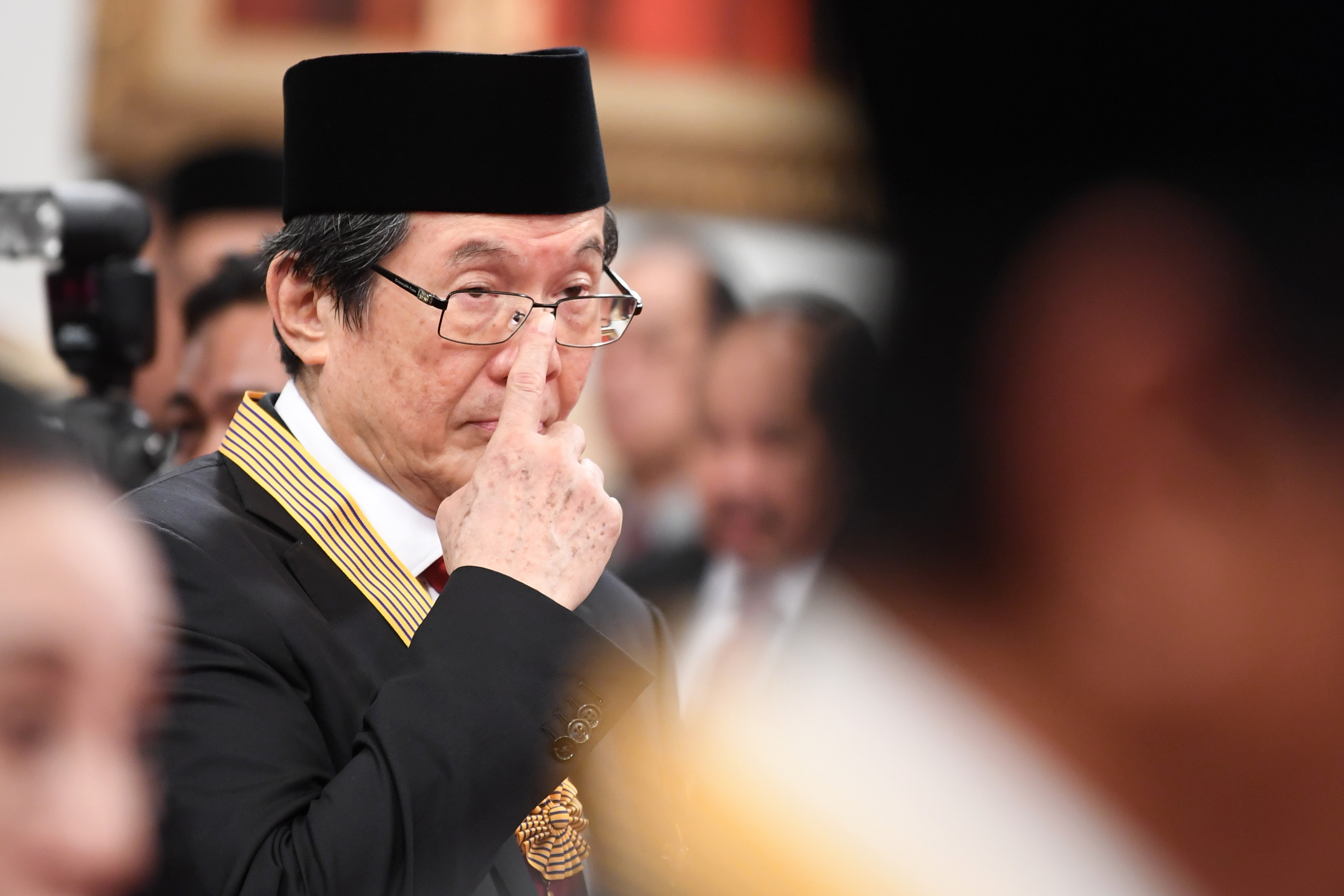  Presiden Komisaris PT Barito Pacific Prajogo Pangestu di Istana Negara Jakarta, Kamis (15/8/2019). 