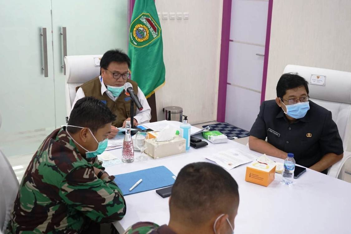 Sekda Sumsel Nasrun Umar memimpin rapat kesiapan Sumsel menghadapi karhutla 2020 dengan menganggarkan Rp37 miliar tahun ini.