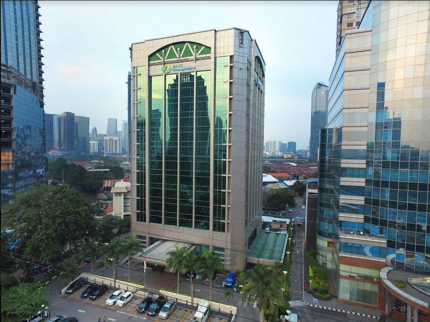 Gedung Kantor Pusat BPJS Ketenagakerjaan atau BPJAMSOSTEK di Jakarta. 