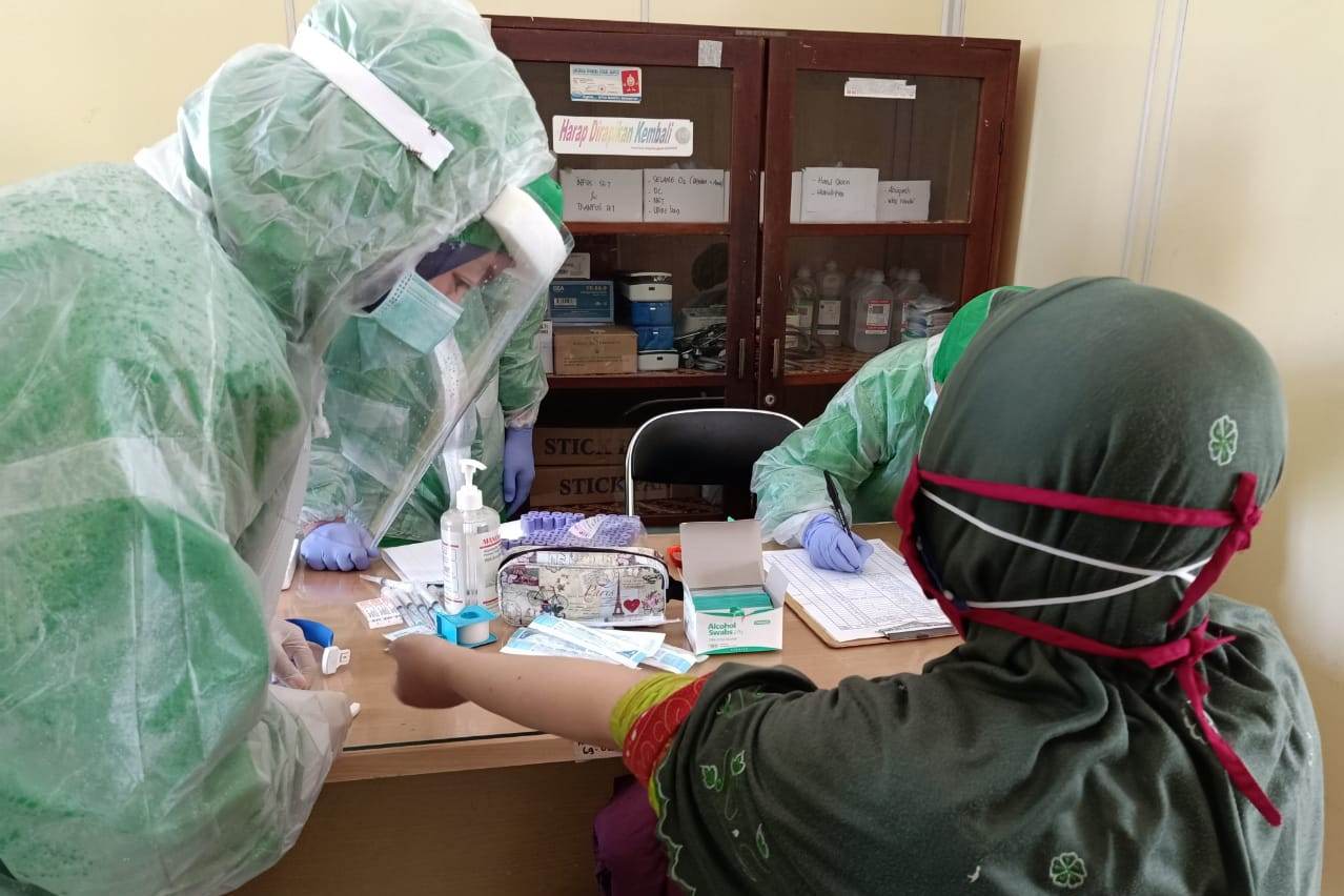 Pemeriksaan cepat di Magelang, Jawa Tengah.