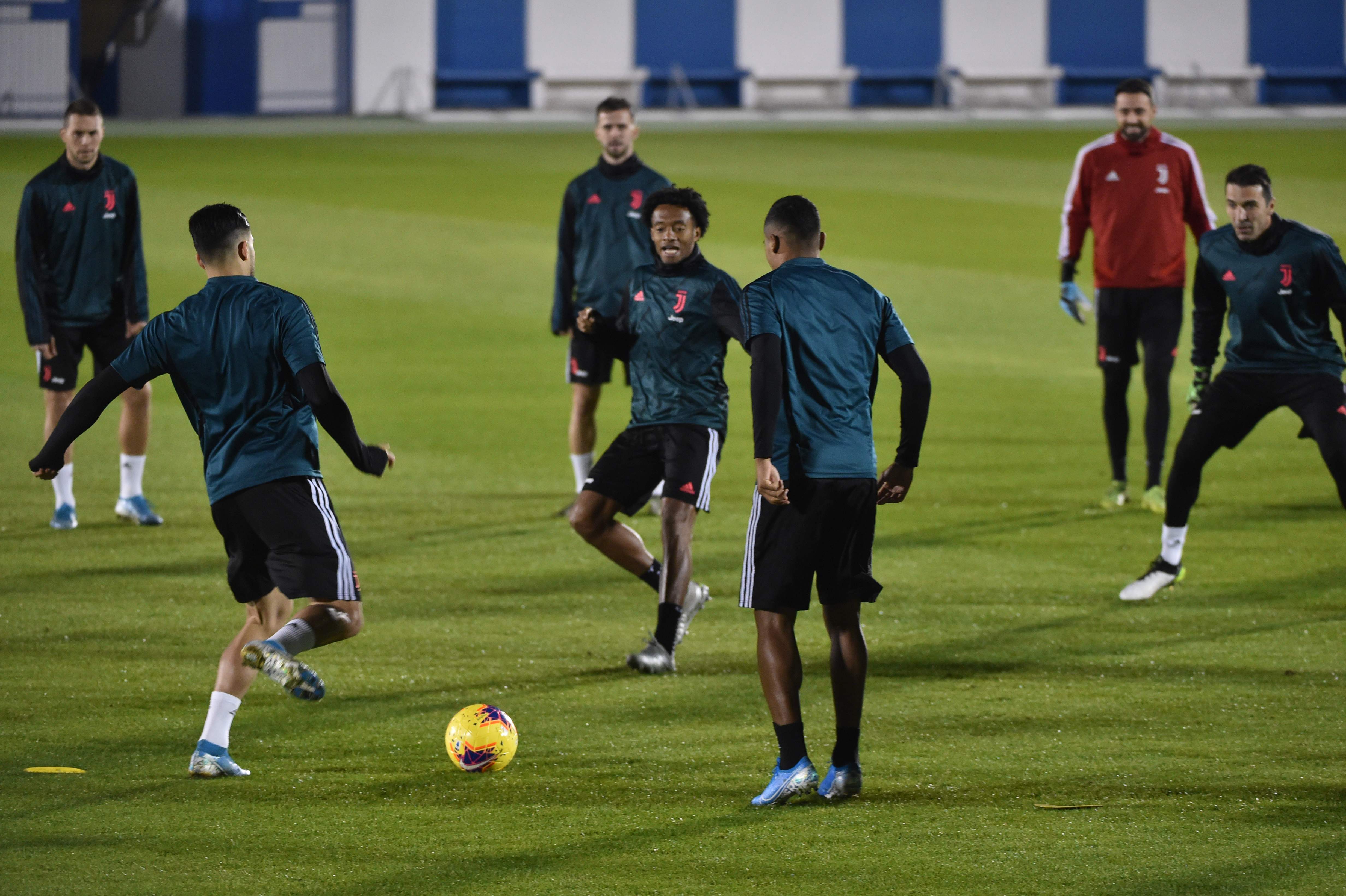 Sesi latihan para pemain Juventus.