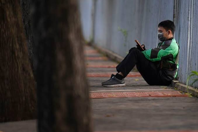 Ilustrasi ojek daring