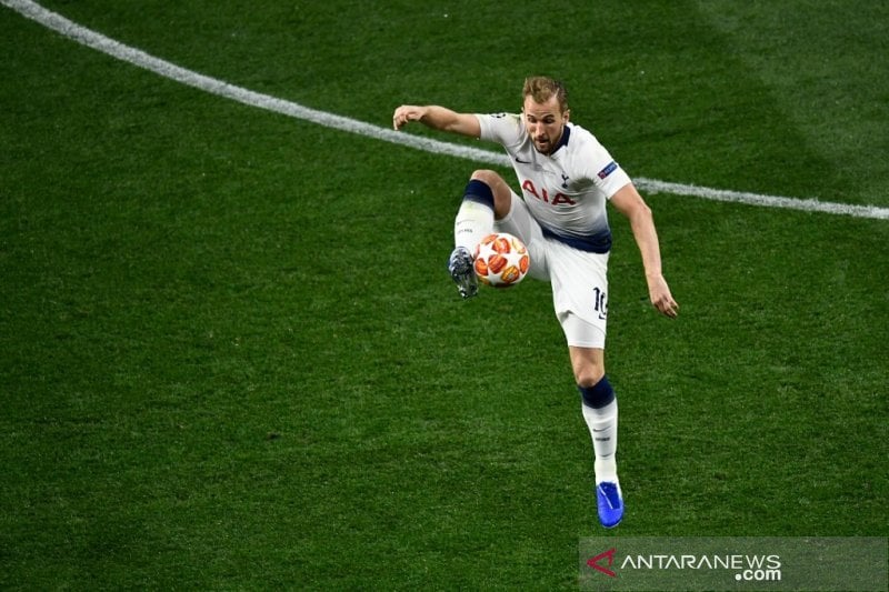 Pemain Tottenham Hotspur Harry Kane saat pertandingan final Liga Champions melawan Liverpool. 