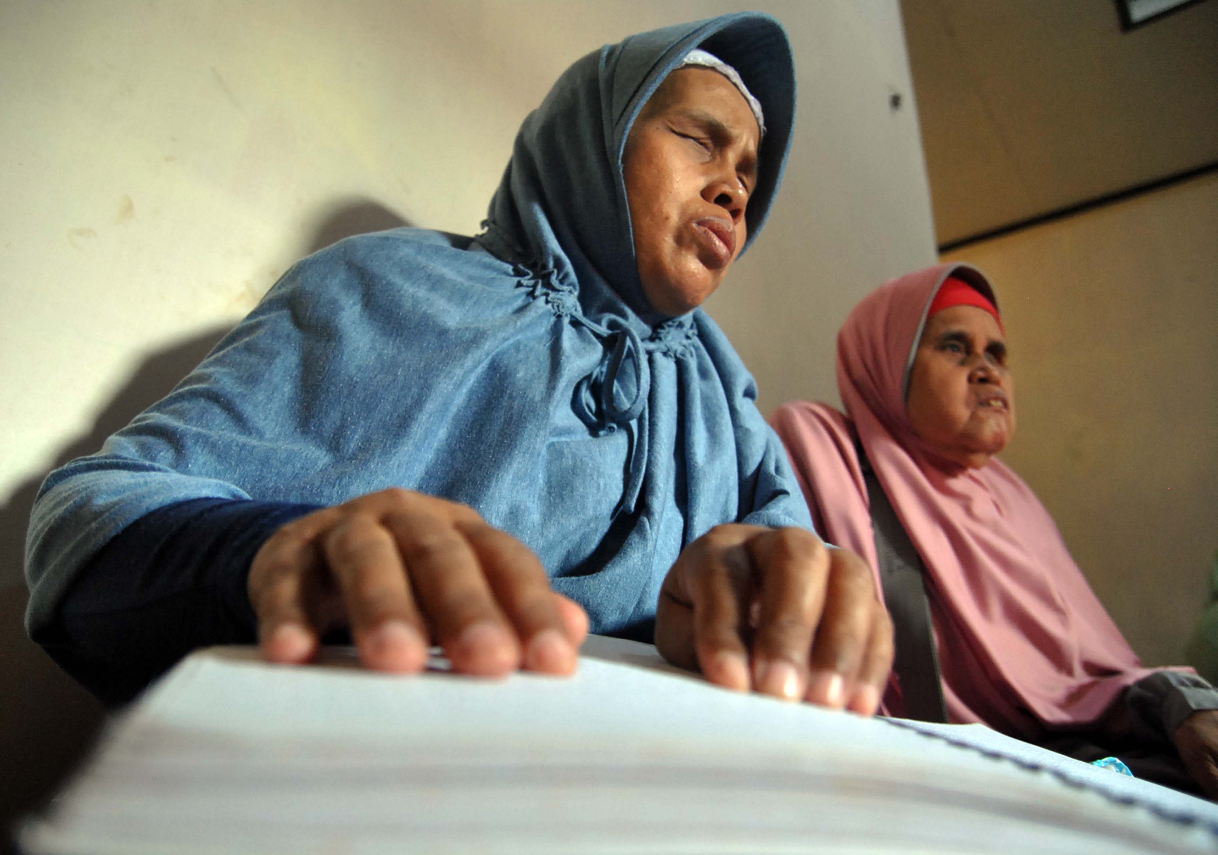 Ilustrasi - Warga penyandang disabilitas tunanetra.