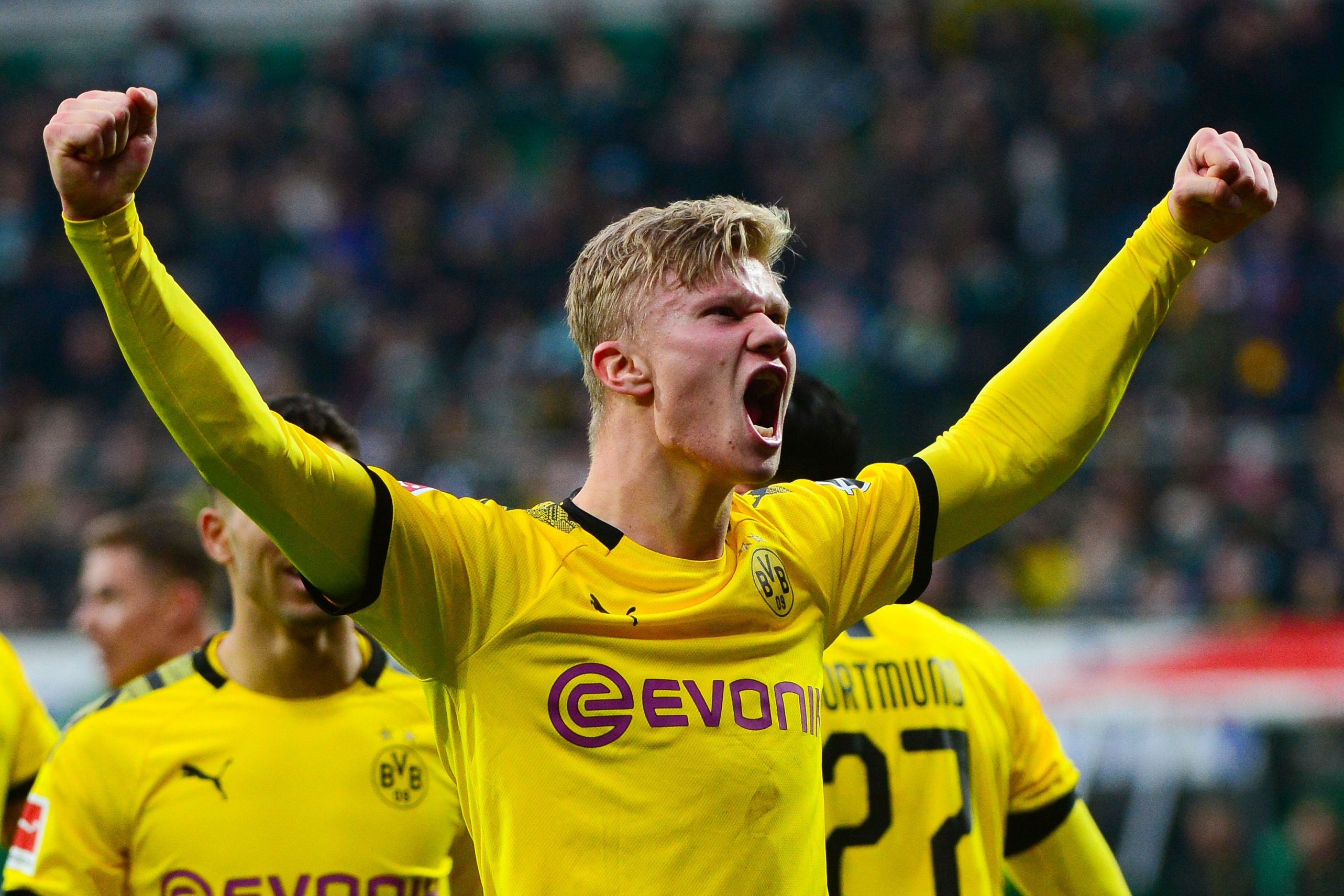 Penyerang Borussia Dortmund Erling Braut Haaland 