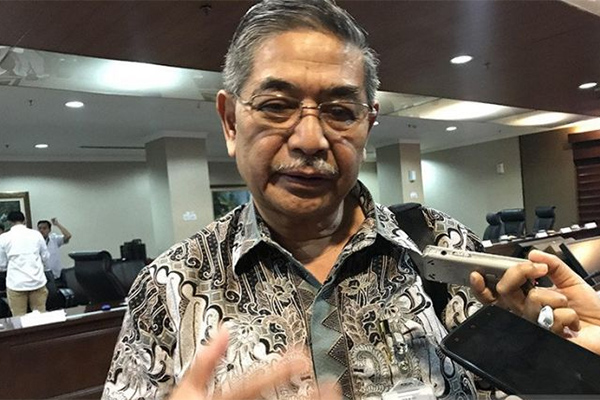 Kepala Lembaga Biologi Molekuler Eijkman Amin Soebandrio di Kantor Staf Presiden (KSP) Jakarta. 