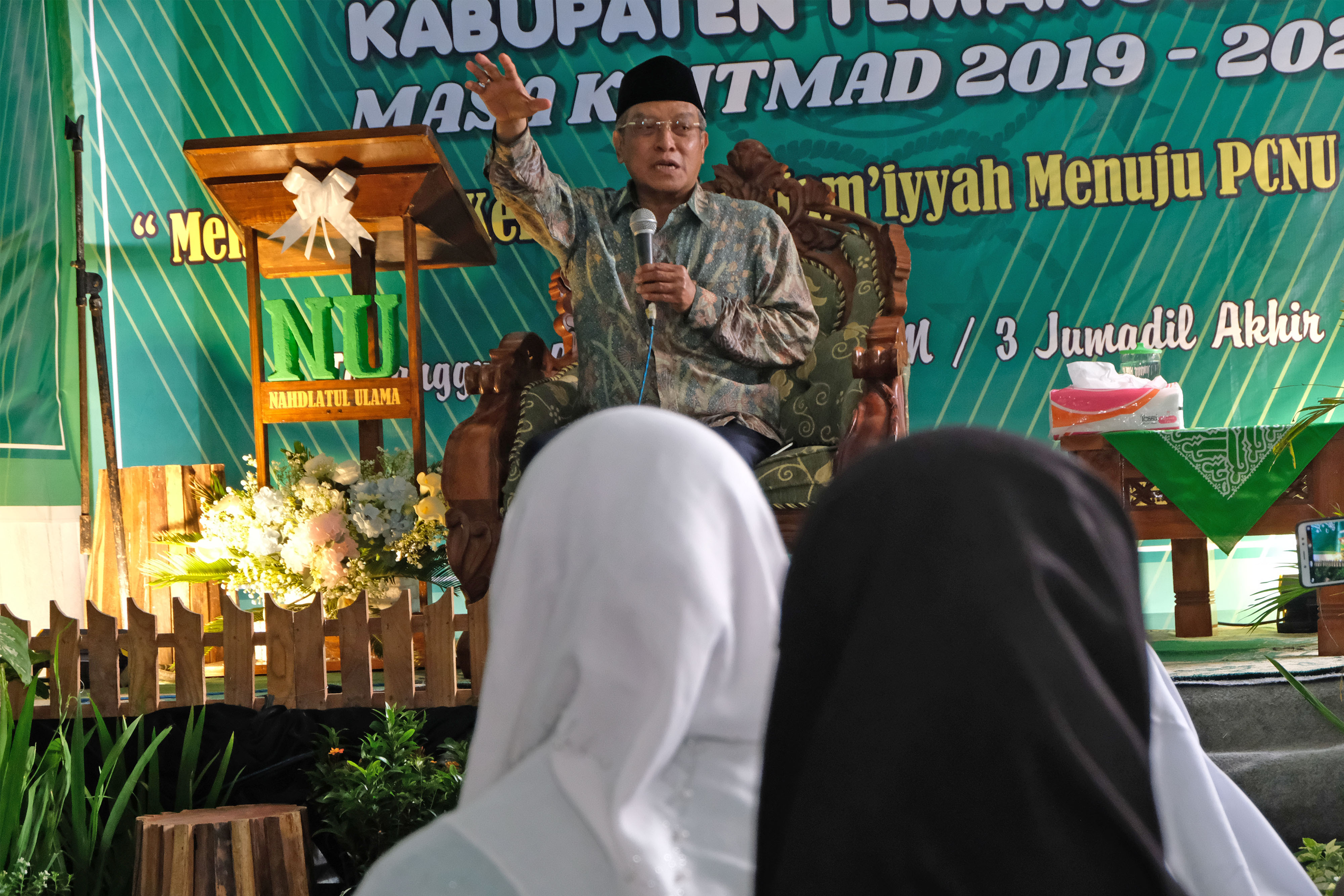Ketua Umum PBNU (Pengurus Besar Nahdlatul Ulama) KH Said Agil Siroj di Temangung, Jawa Tengah, Selasa (28/1/2020).