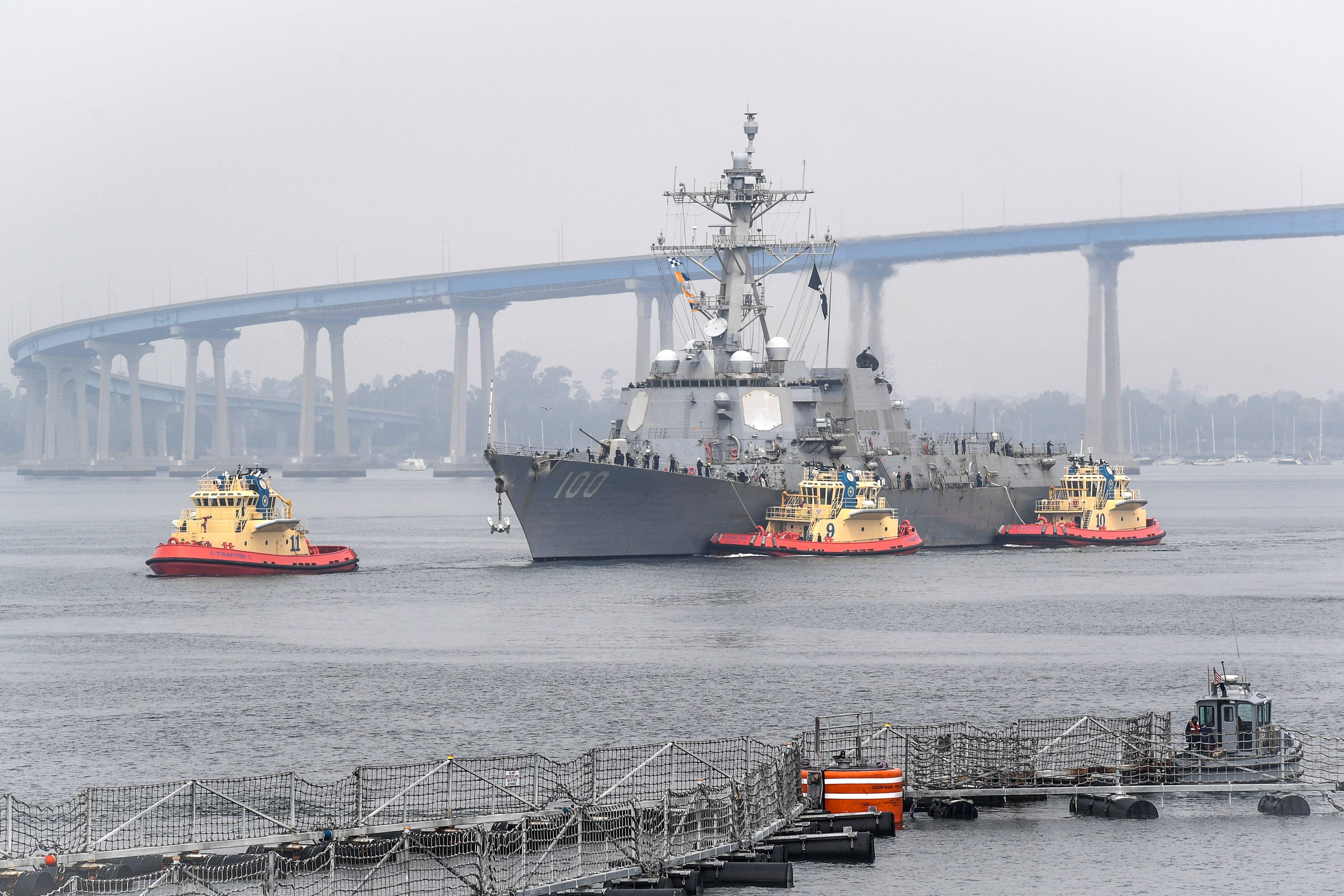 Dilanda Covid-19, USS Kidd Merapat ke San Diego